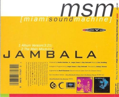Miami Sound Machine/Allen/Jambala/Love Is The Thing@2 Artists On 1@Jambala/Love Is The Thing